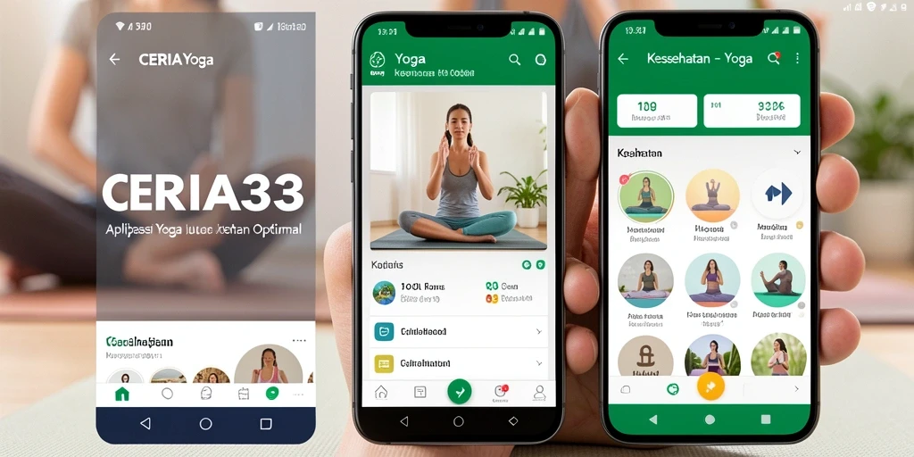 Antarmuka aplikasi Yoga CERIA33 yang menarik dan mudah digunakan.