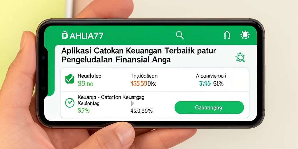 Antarmuka <strong>DAHLIA77</strong> yang intuitif dan sederhana untuk Catatan Keuangan.