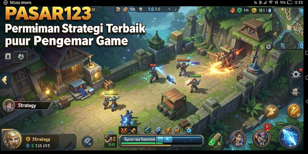 Tampilan antarmuka gaming PASAR123 yang menarik dan fungsional.