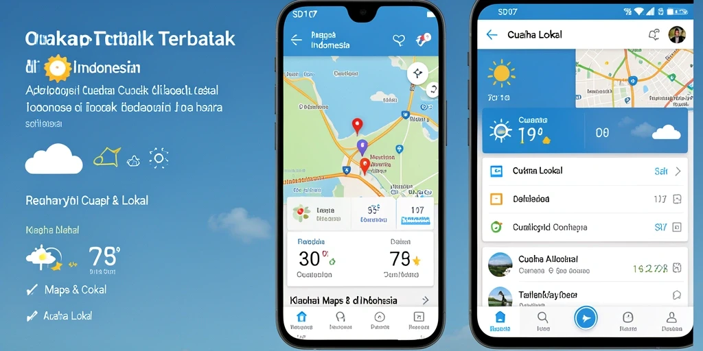Antarmuka pengguna SD107 yang jelas untuk Cuaca Lokal.
