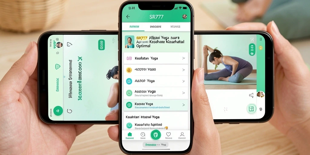 Tampilan antarmuka yang intuitif dan menarik dari aplikasi Yoga.