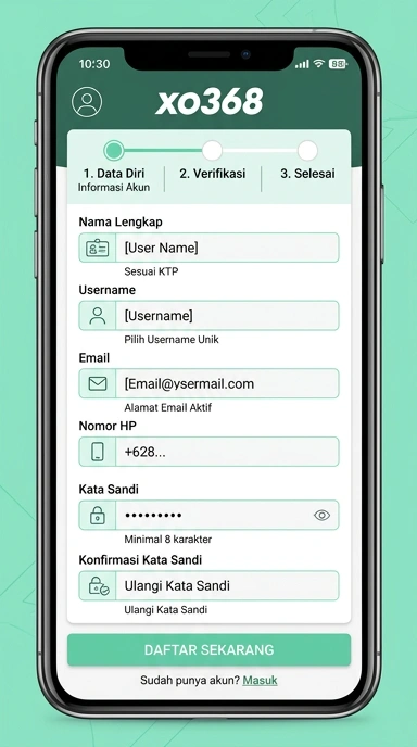 Cara Mudah Daftar Akun xo368 di Android
